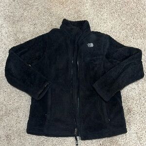 North Face Fuzzy Youth Black Jacket (Size L (14-16))